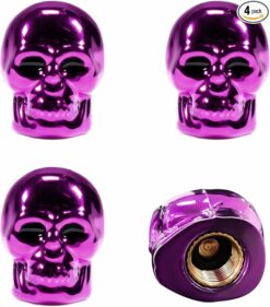 4 PCS Skull Style Valve Caps EA131