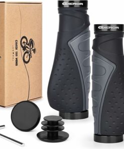 Ergonomic Bicycle Handlebars Grips Shock Absorbing Dual-Density Silicone EA33