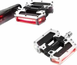 PRO Flat Bicycle Pedals with LED Lights EA97