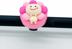 Pink Flower Fairy Sprite Aluminum Bicycle Bell EA79