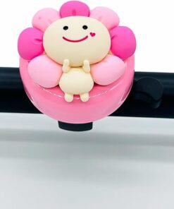 Pink Flower Fairy Sprite Aluminum Bicycle Bell EA79