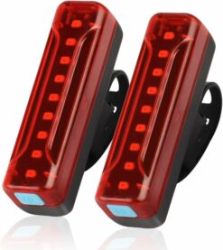 USB Rechargeable Bike Tail Light 2 Pack EA146